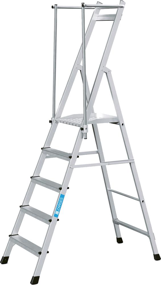 Zarges Plattformleiter ZAP Neo S5 Stufen Plattformhöhe 1,24 m Arbeitshöhe 3,24 m