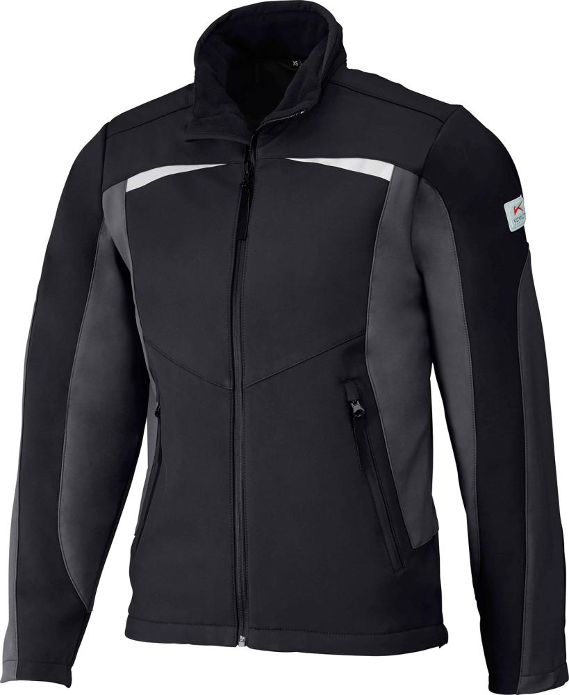 Kübler Softshelljacke PULSSCHLAG Gr. L, schwarz/anthrazit