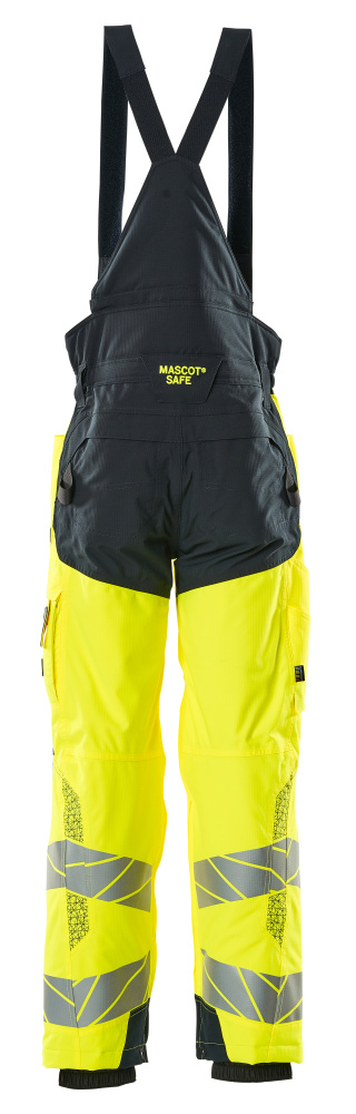 MASCOT ACCELERATE SAFE Winterhose hi-vis gelb/schwarzblau S
