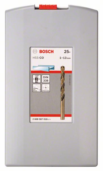 Bosch Metallbohrer-Set ProBox HSS-Co (25 Stk.)