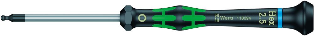Wera Elektronik- Schraubendreher Innensechskant 2,5mm mit Kugelkopf
