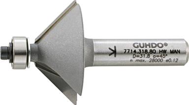 Guhdo HW-Fasefräser D31 8 l12 745 Grad Z2 S8