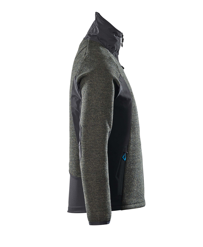 MASCOT ADVANCED Strickjacke mit Reißverschluss moosgrün/schwarz S
