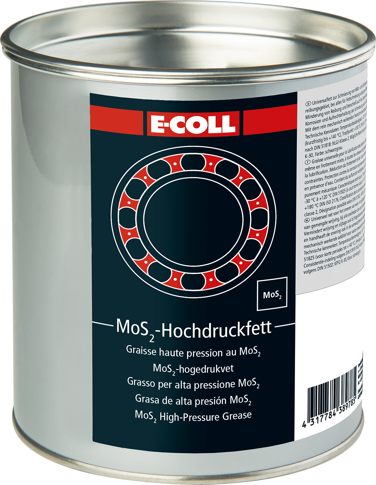 E-COLL Hochdruckfett MoS2