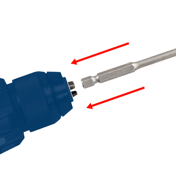 Bosch Universalhalter, 1/4-Zoll, 75mm, 11mm, (in Verbindung mit Tiefenanschlag T8/T4)
