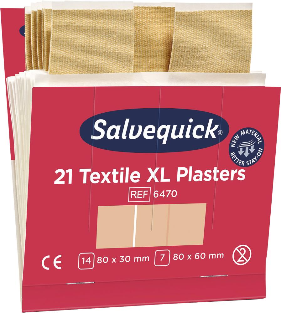 Cederroth Salvequick Nachfüllpack Textilpflaster groß 6x21 Stk.