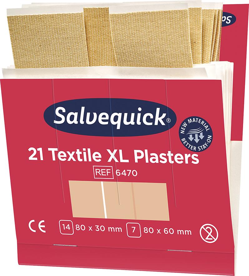 Cederroth Salvequick Nachfüllpack Textilpflaster groß 6x21 Stk.