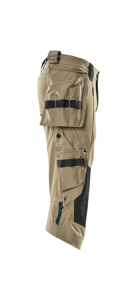 MASCOT ADVANCED Dreiviertel-Hose mit Hängetaschen hellkhaki 66