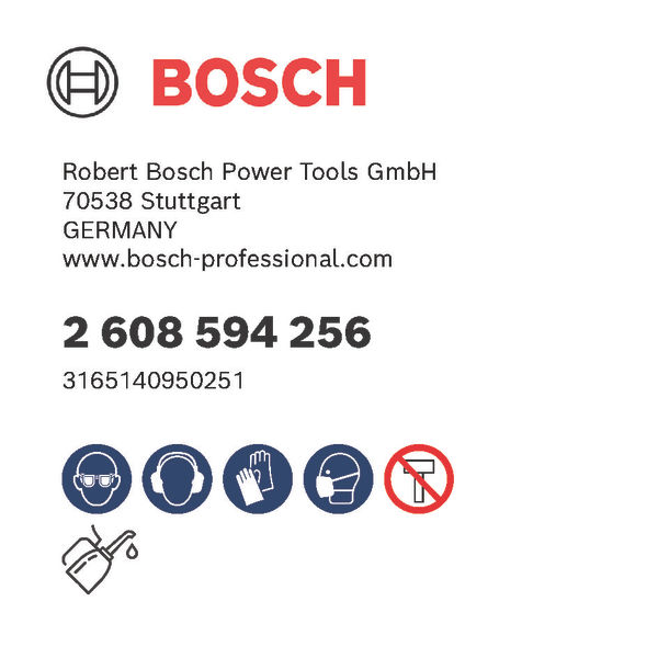 Bosch PC Plus-Dorn 3/8-Zoll, 8,7 mm, Zentrierbohrer HSS-G 7,15 x 65 mm