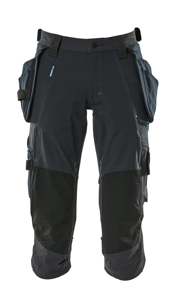 MASCOT ADVANCED Dreiviertel-Hose mit Hängetaschen schwarzblau 42