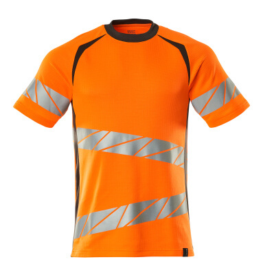 MASCOT ACCELERATE SAFE T-Shirt, moderne Passform hi-vis orange/grau