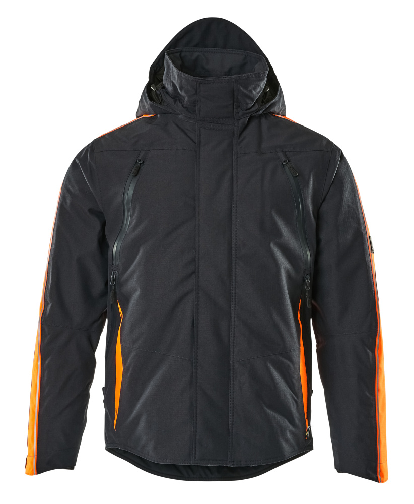 MASCOT Tolosa HARDWEAR Winterjacke schwarzblau/hi-vis orange L