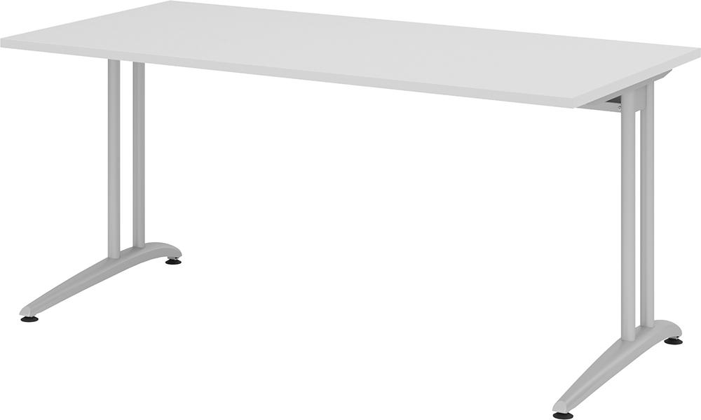 Hammerbacher Schreibtisch lichtgrau 1600x800 mm