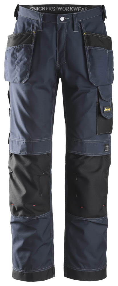 Snickers 3213 Rip-Stop Arbeitshose mit Holstertaschen blau-schwarz