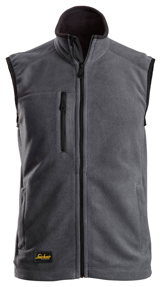 Snickers 8024 AllroundWork POLARTEC Fleece Weste grau-schwarz