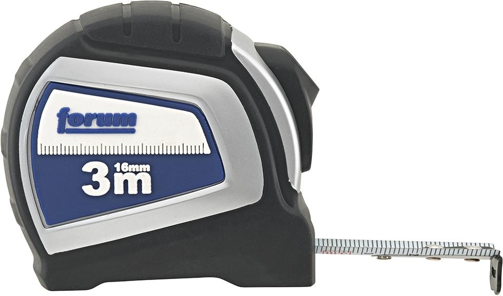 Forum Taschenbandmaß Autolock 3m x 16mm weiß