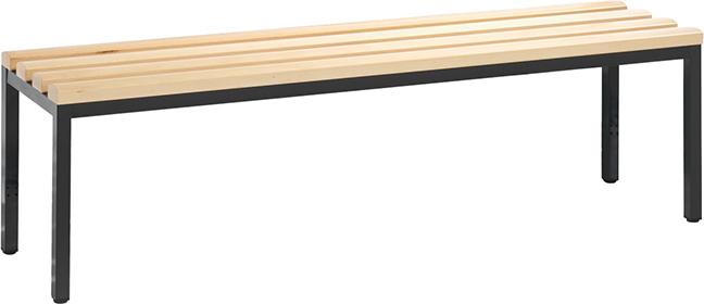 C+P-Möbel Garderobenbank Basic 8051-000, Holz, 150cm, freistehend, buche/anthrazit