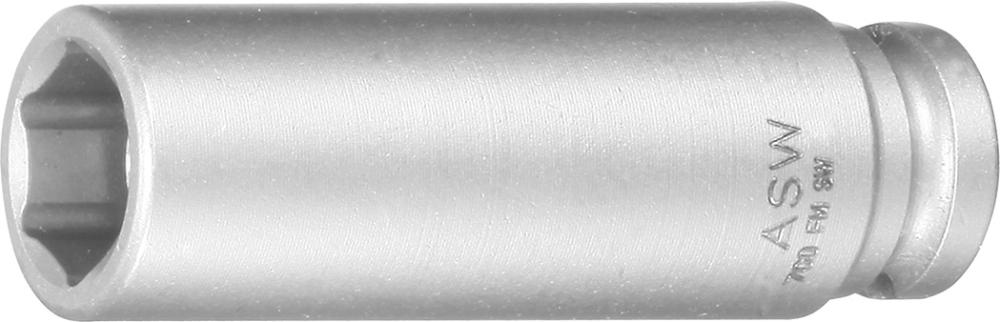 ASW Kraft- Steckschlüsseleinsatz lang mit Federmagnet 1/4"10mm