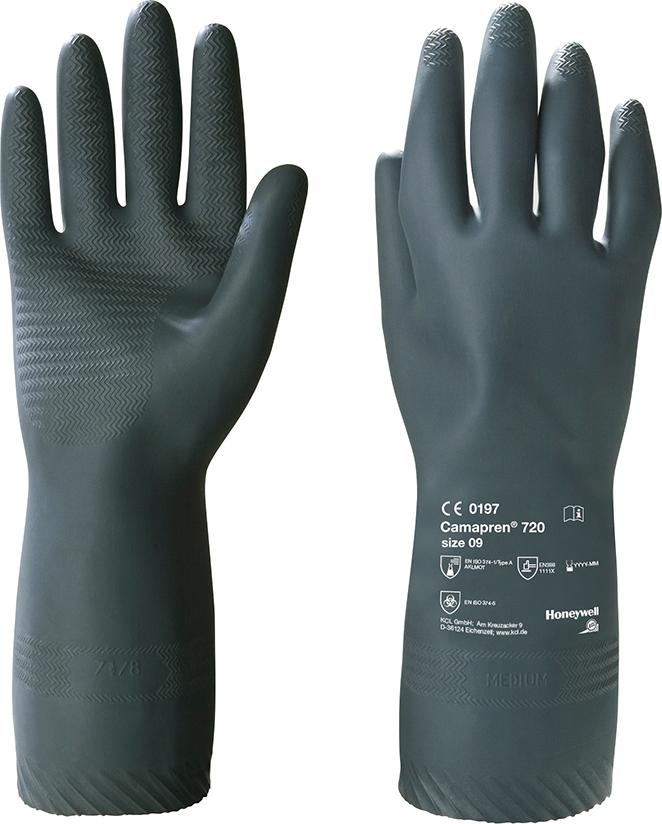 Chemikalienschutzhandschuh Camapren 720 Gr. 9 schwarz