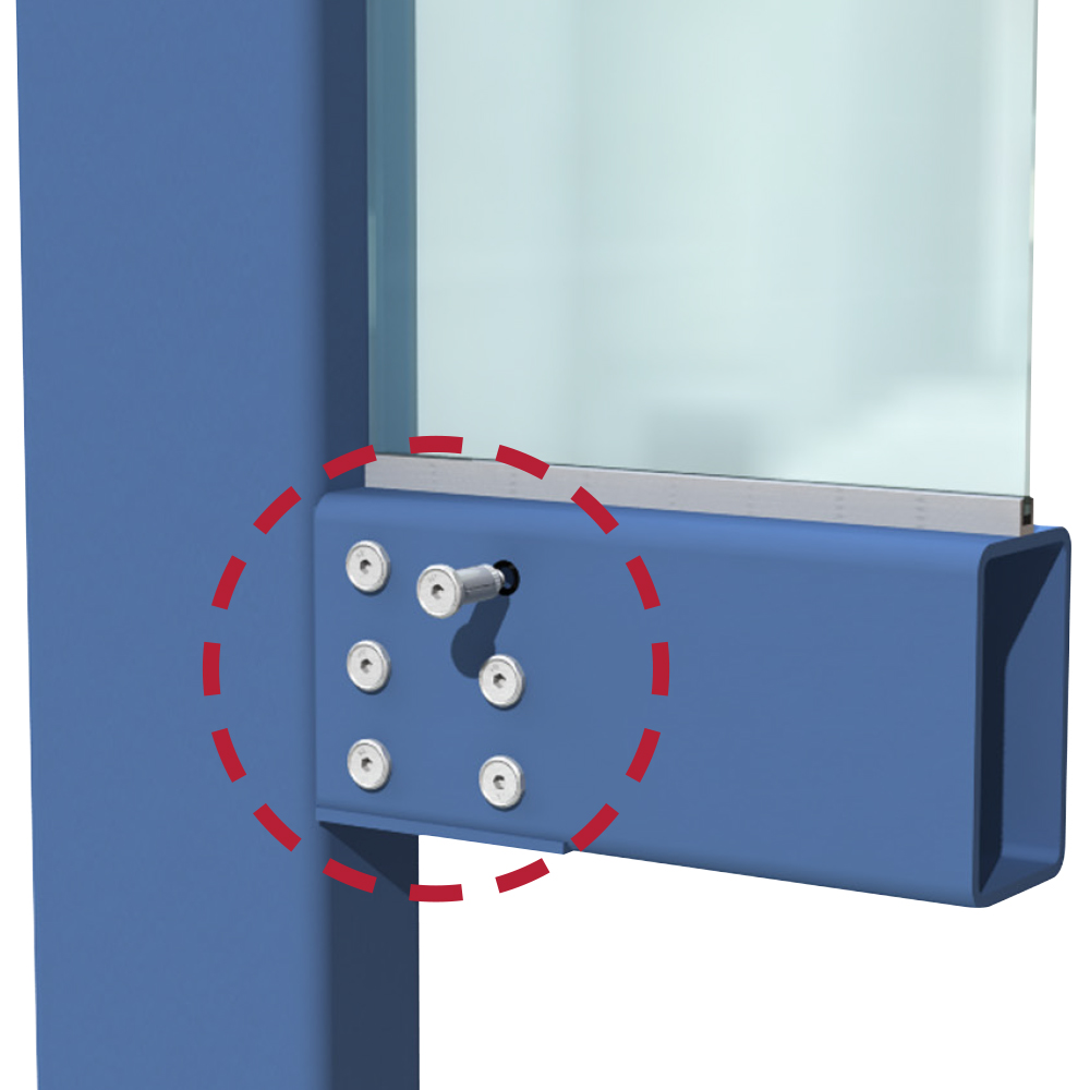 Lindapter Hollo-Bolt HBCSK Edelstahl A4 M8 Größe 1