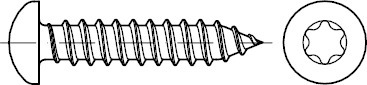 DIN7981-C-T Stahl galvanisch verzinkt 5,5x45 Linsen-Blechschrauben