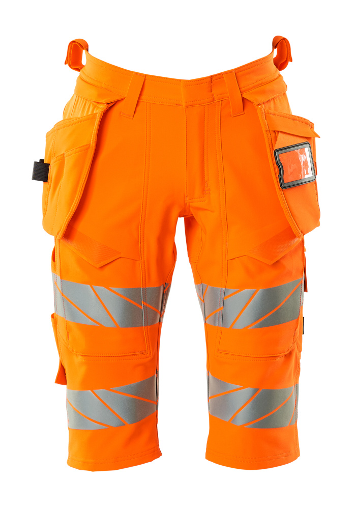 MASCOT ACCELERATE SAFE Shorts, lang mit Hängetaschen hi-vis orange 68