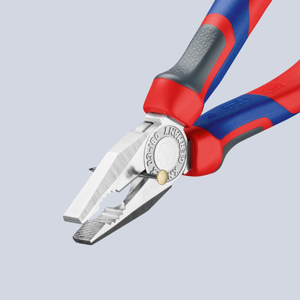 Knipex Kombinationszange verchromt mit Mehrkomponenten-Griffen 160mm