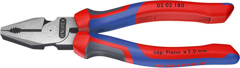 Knipex Kraft-Kombinationszange poliert mit Mehrkomponenten-Griffen 200mm