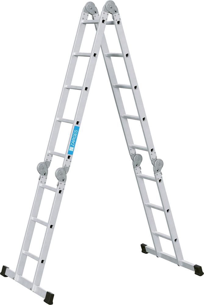 Zarges Vielzweckleiter Multitec M 4-teilig, 2x3/2x4Sprossen