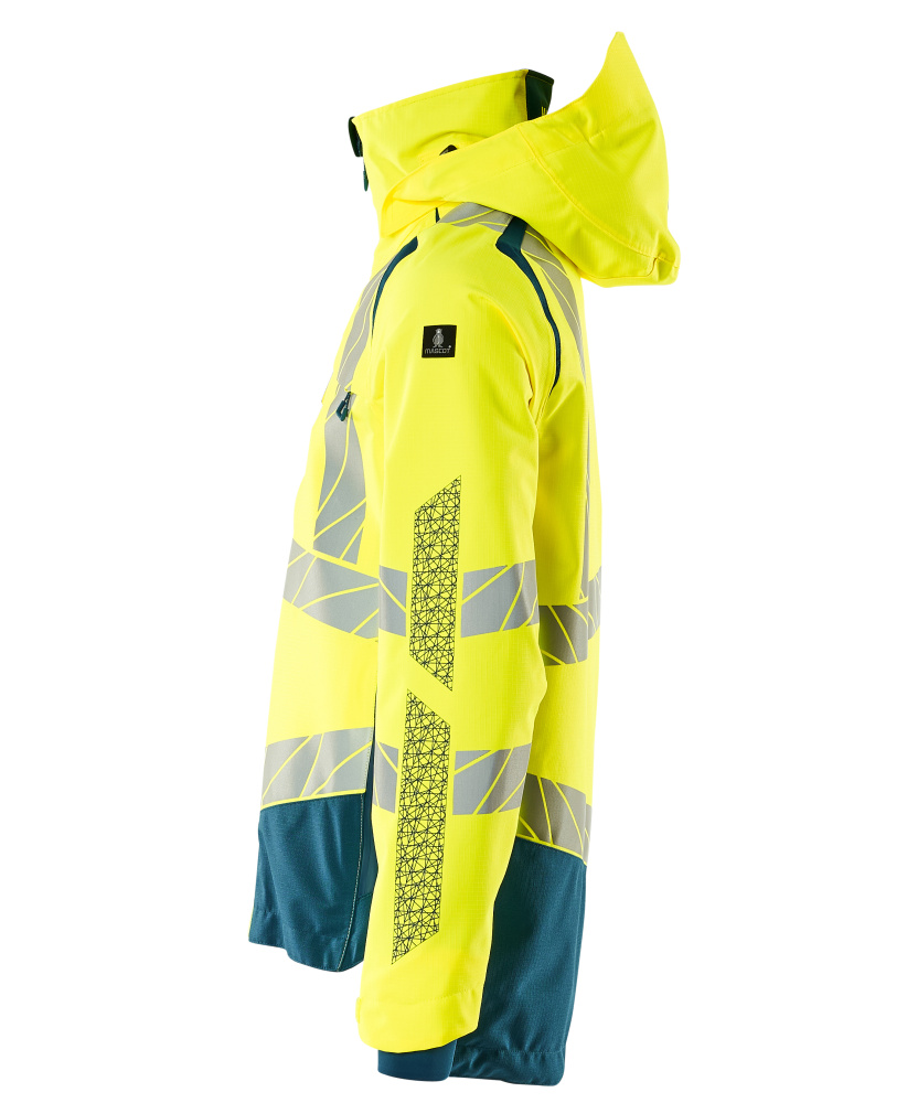 MASCOT ACCELERATE SAFE Hard Shell Jacke hi-vis gelb/dunkelpetroleum L