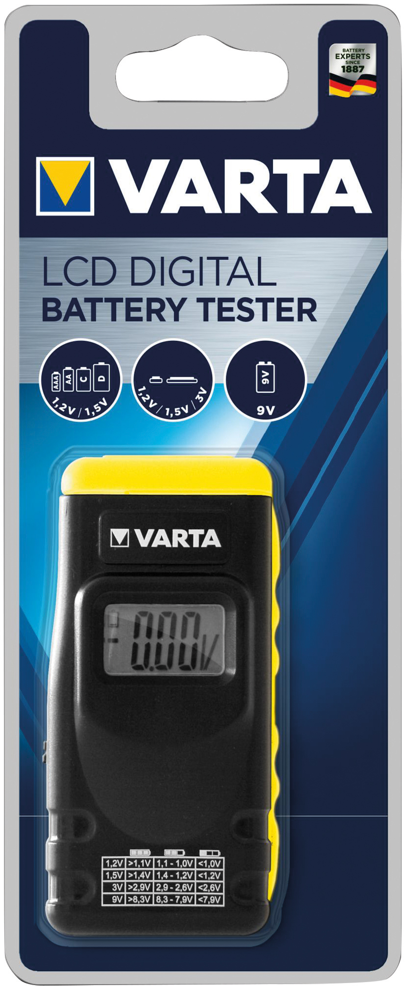 VARTA Batterie Tester LCD digital