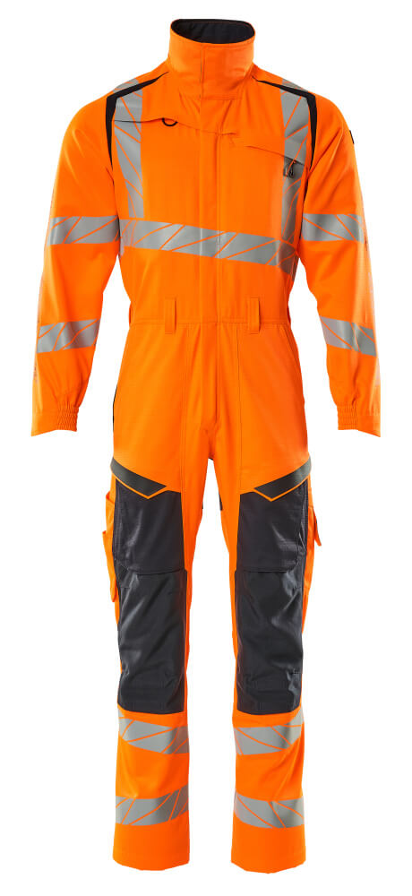 MASCOT ACCELERATE SAFE Overall mit Knietaschen hi-vis orange/schwarzblau M