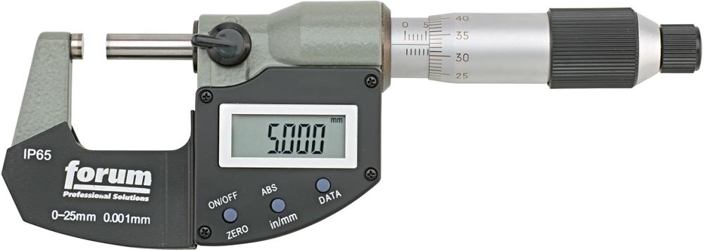 FORUM Digitale Bügelmessschraube IP65 25- 50mm