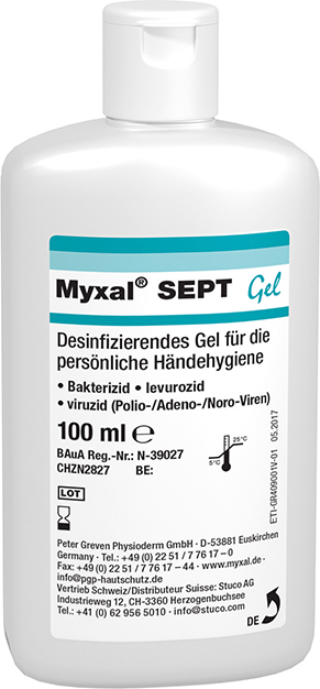 Händedesinfektion Myxal Sept Gel