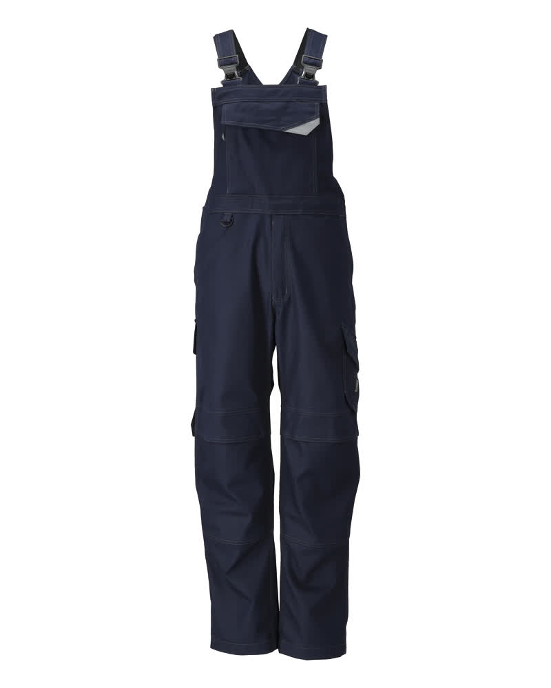 MASCOT Oron MULTISAFE Latzhose mit Knietaschen schwarzblau 54 kurz
