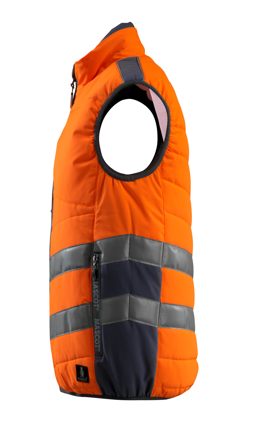 MASCOT Grimsby SAFE SUPREME Winterweste hi-vis orange/schwarzblau 4XL
