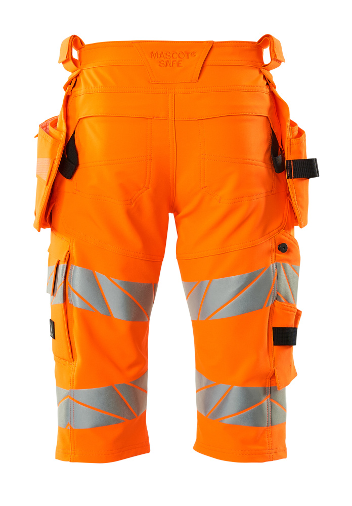 MASCOT ACCELERATE SAFE Shorts, lang mit Hängetaschen hi-vis orange 68