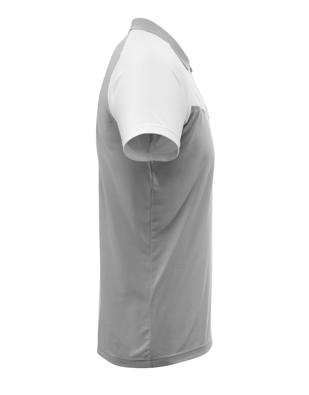 MASCOT ADVANCED Polo-Shirt mit Brusttasche grau-meliert/weiss XXL