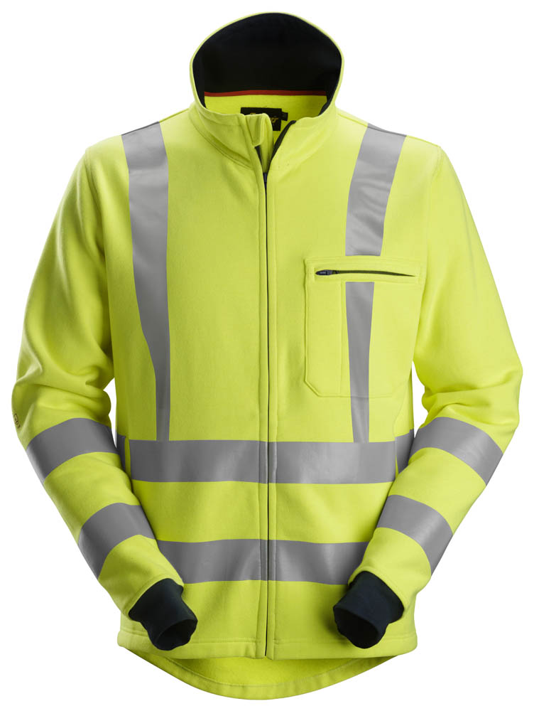 Snickers 2864 ProtecWork Reißv. Arbeitshoodie signalgelb-blau