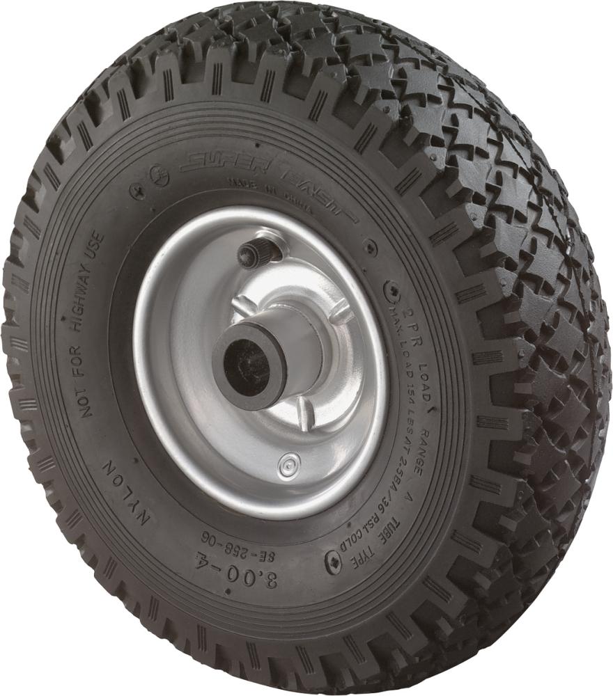 BS Rollen Luftrad C90.262 260mm Nabenlänge 75mm Bohrung 20mm Rillenprofil Rollenlager Gummi schwarz Radkörper Stahlfelge