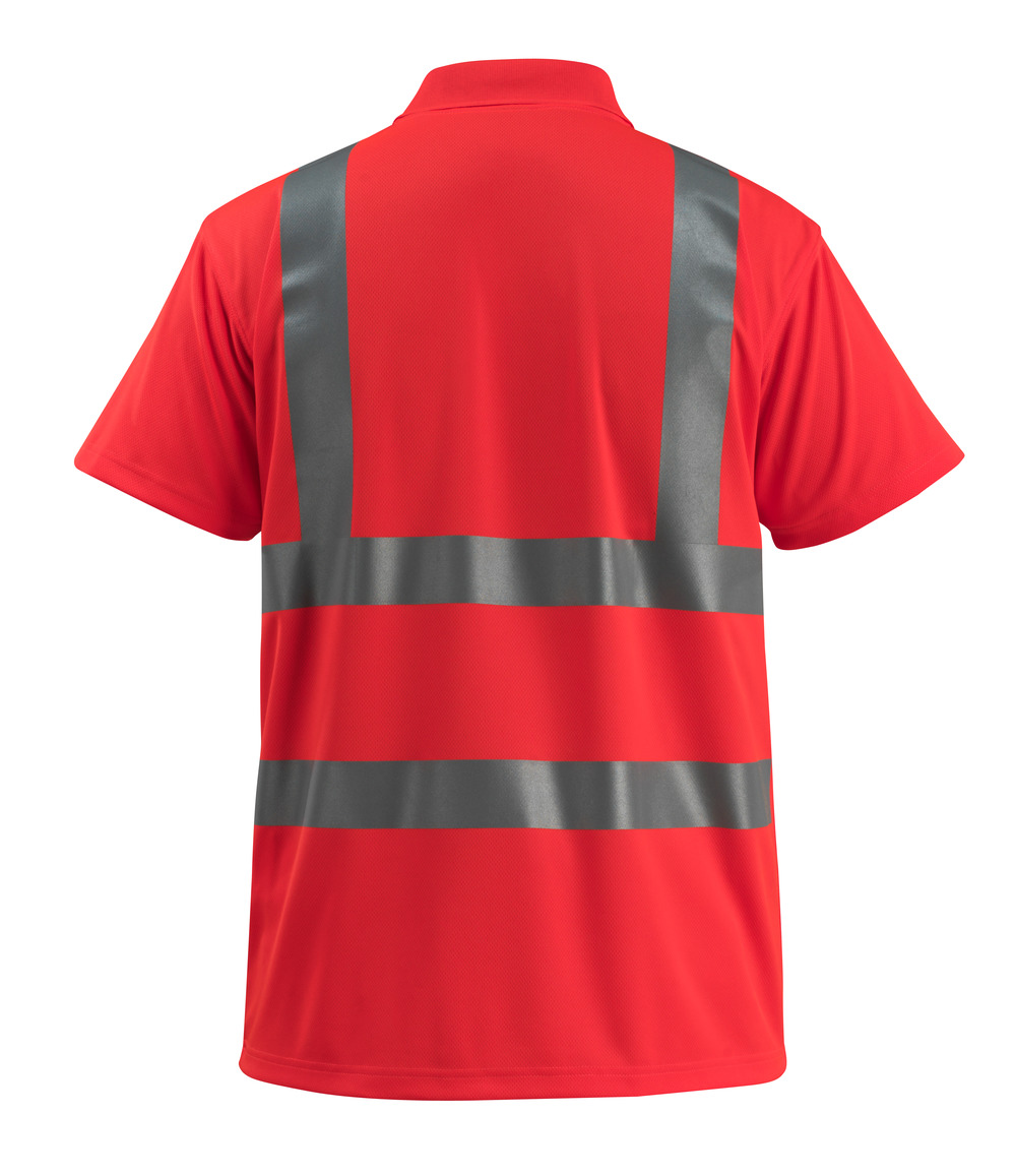 MASCOT Bowen SAFE LIGHT Polo-Shirt hi-vis rot 4XL