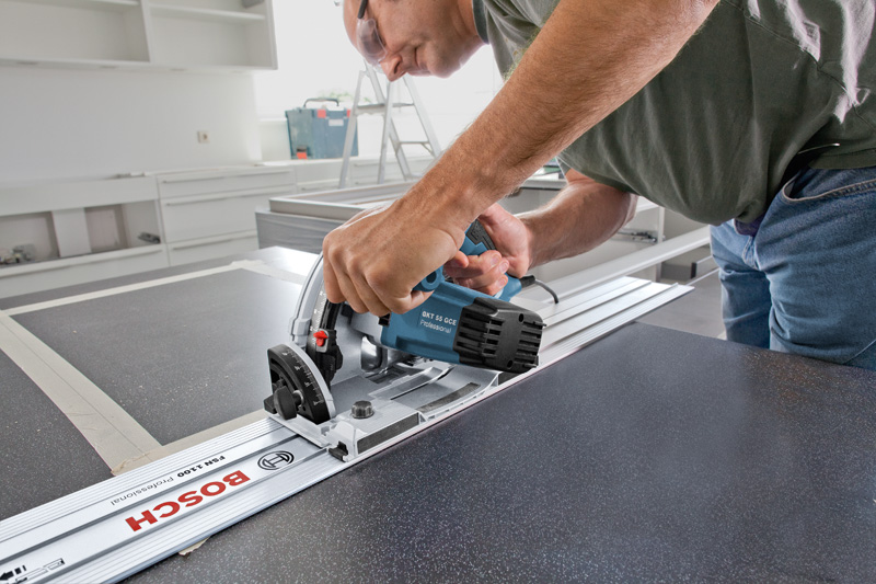 Bosch Tauchsäge GKT 55 GCE + FSN 1400