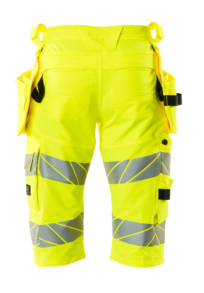 MASCOT ACCELERATE SAFE Shorts, lang mit Hängetaschen hi-vis gelb 47