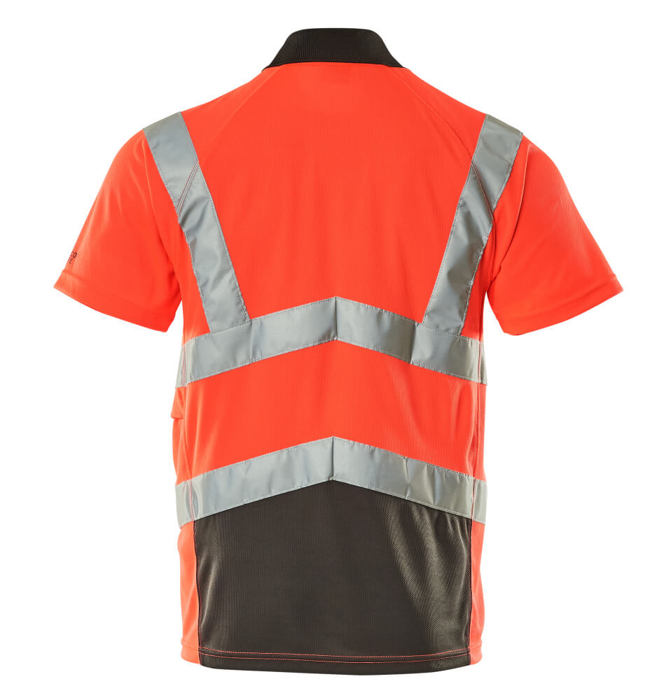 MASCOT Anadia SAFE YOUNG Polo-Shirt hi-vis rot/dunkelanthrazit M