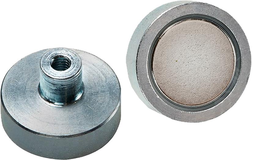 Beloh Neodym-Magnet-Flachgreifer mit Gewindebuchse 10 x 4,5 / 11,5 mm