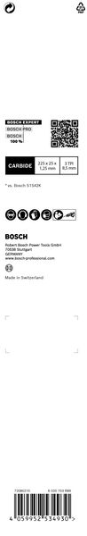 Bosch Säbelsägeblatt EXPERT Tough Wood S1142 KHM L225mm