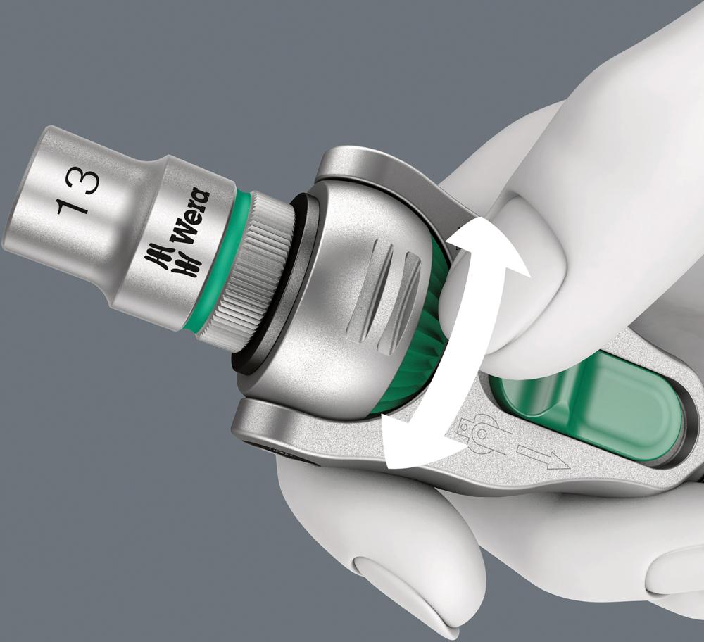 Wera 8000 A Zyklop Speed-Knarre mit 1/4"-Antrieb, 1/4" x 152 mm
