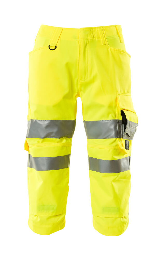 MASCOT SAFE SUPREME Dreiviertel-Hose mit Knietaschen hi-vis gelb 44