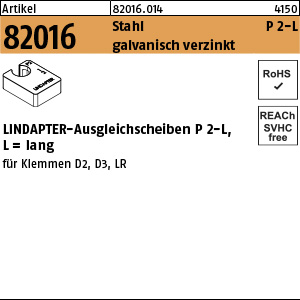 Lindapter Stahl Ausgleichsscheibe P2 lang galvanisch verzinkt M20