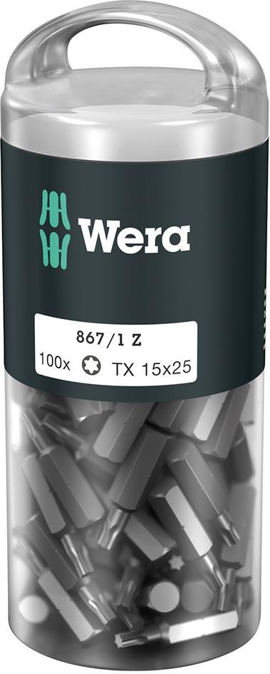 Wera Bit-Großpack T15 x 25mm zähhart 100 Stück